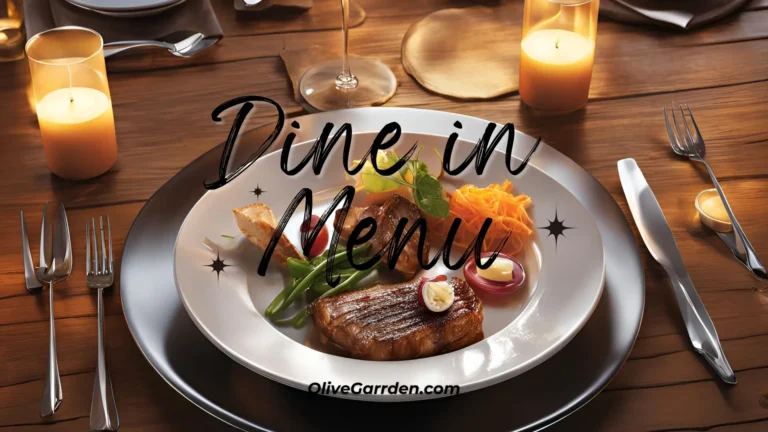 Olive Garden Dine in Menu