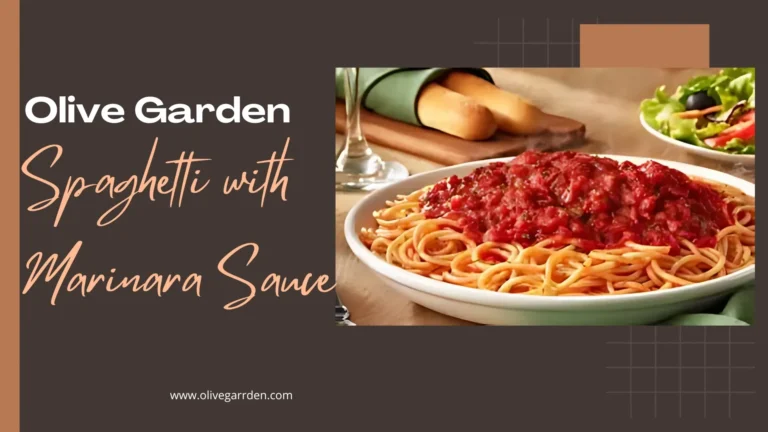 Olive Garden Spaghetti with Marinara Sauce