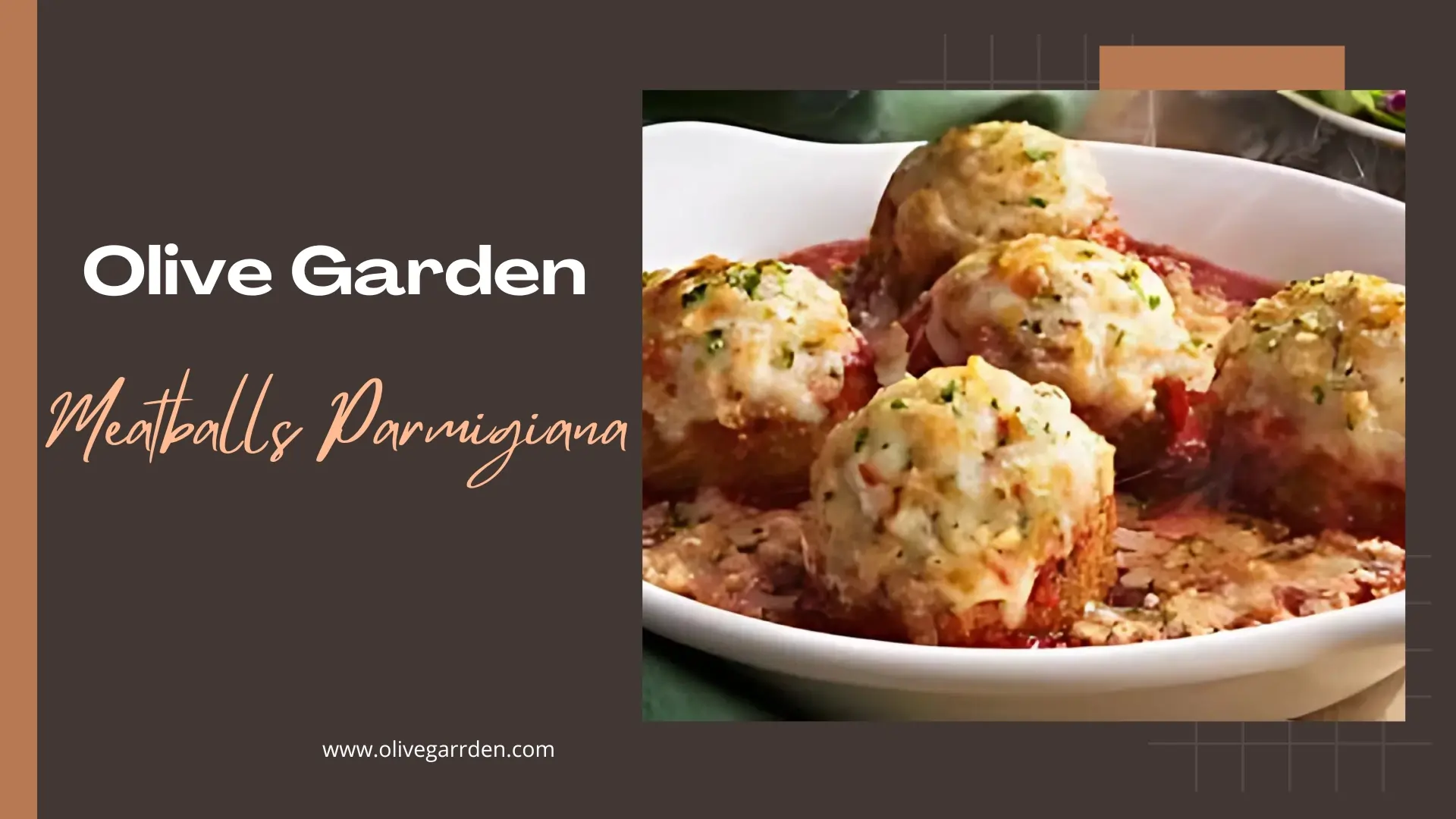 Olive Garden Meatballs Parmigiana